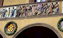 terra cotta composition by Della Robbia in the Pistoia