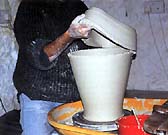 Assembling a large pot