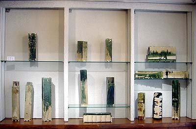 Display case for pieces by Koie Ryoji