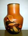 Ipsen vase with fungus and parrot glaze by Chr. Joachim year 1905