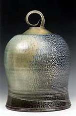 Salt-glazed vessel by Jane Hamlyn